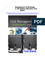 Cost Management A Strategic Emphasis 7th Edition Blocher Test Bank