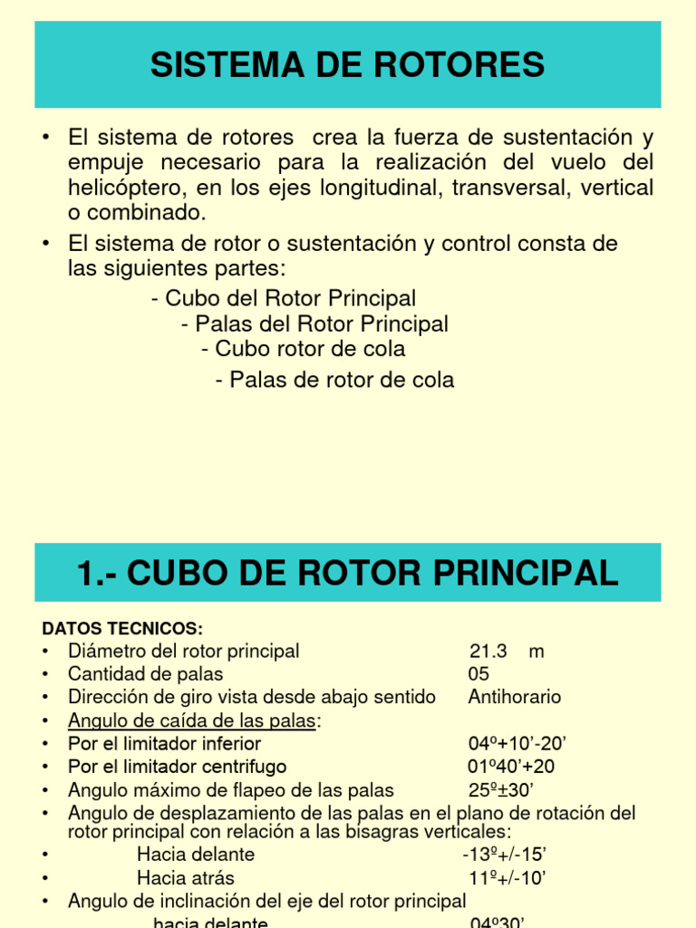 Sistema de Rotores MI8T | PDF | Rotor del helicóptero | Helicóptero