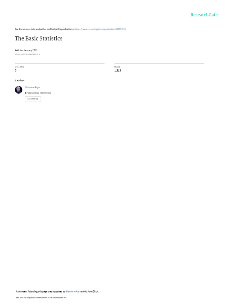 Basic statistics pdf statistics significant figures