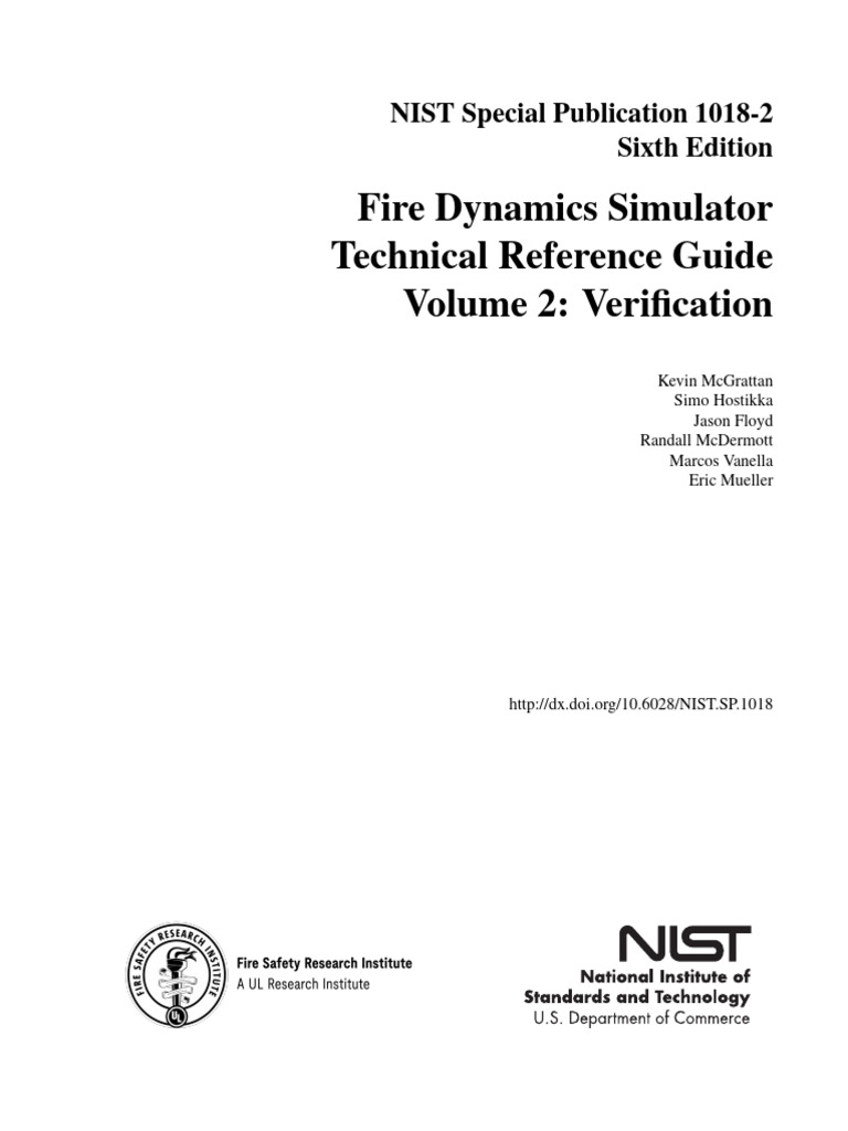 FDS Verification Guide - NIST SP 1018-2 | PDF | Thermal Conduction