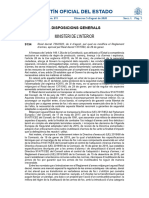 Boletín Oficial Del Estado: Ministeri de L'Interior