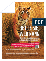 WWF Freianzeige Tiger 105x148