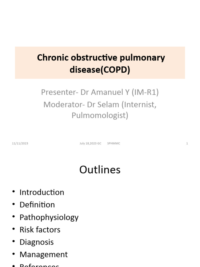 COPD 2023 PDF Chronic Obstructive Pulmonary Disease Bronchitis