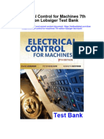 Electrical Control For Machines 7th Edition Lobsiger Test Bank