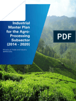 Industrial Master Plan For The Agro-Processing Subsector