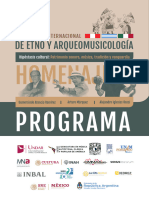 Programa Del II Congreso de Etno y Arqueomusicologia 1