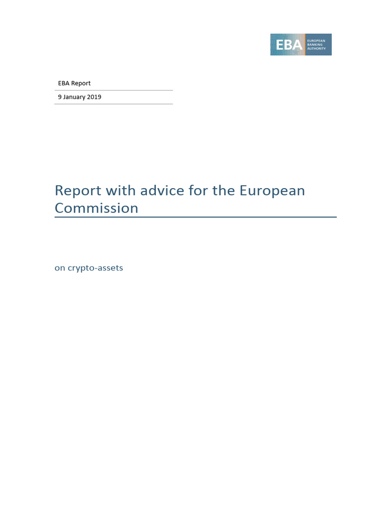 EBA Report On Crypto Assets | PDF | Cryptocurrency | Payments