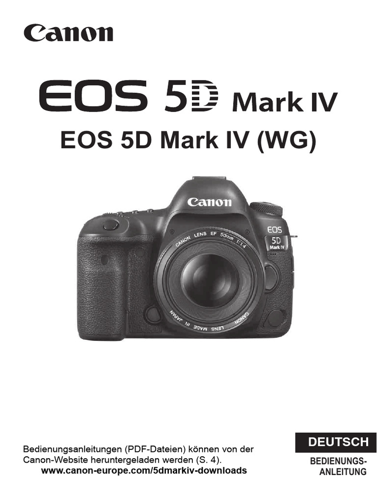 EOS 5D Mark IV Instruction Manual DE | PDF
