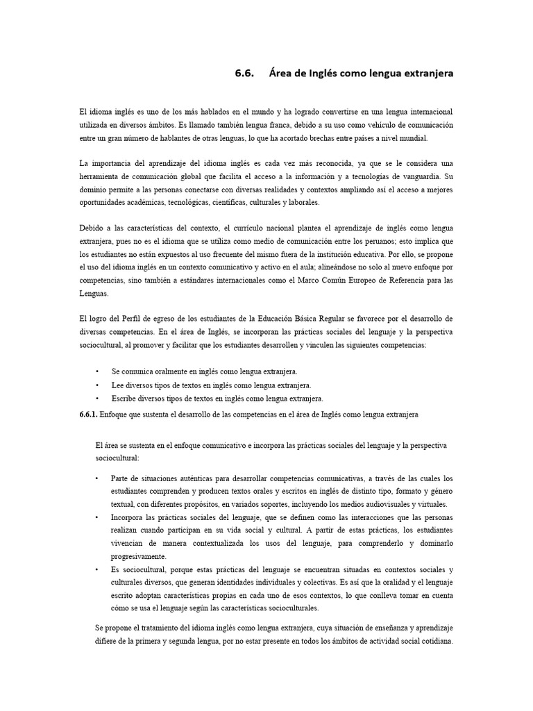 Programa curricular primaria parte 2 pdf segundo lenguaje idioma