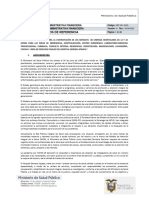 Términos de Referencia: Unidad Administrativa Financiera Dirección Administrativa Financiera