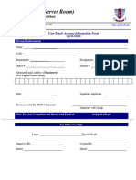 Email-Account-Form For Gcuf