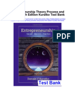 Entrepreneurship Theory Process and Practice 9th Edition Kuratko Test Bank