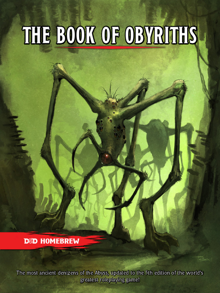 The Book of Obyriths | PDF | Gary Gygax Games