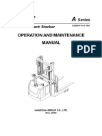 US Model Walkie Reach Stacker Operation and Maintenance Manual - 2018.3