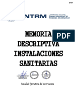 Memoria Descriptiva Inst - Sanitarias