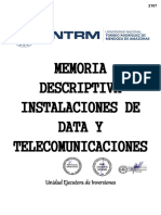 Memoria Descriptiva Data y Comu