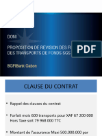 Proposition de Revision Du Contrat Sgs Sur Les Transports de Fonds