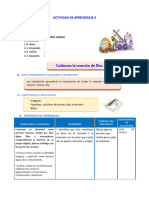 D4 A2 SESION REL. Cuidamos La Creación de Dios