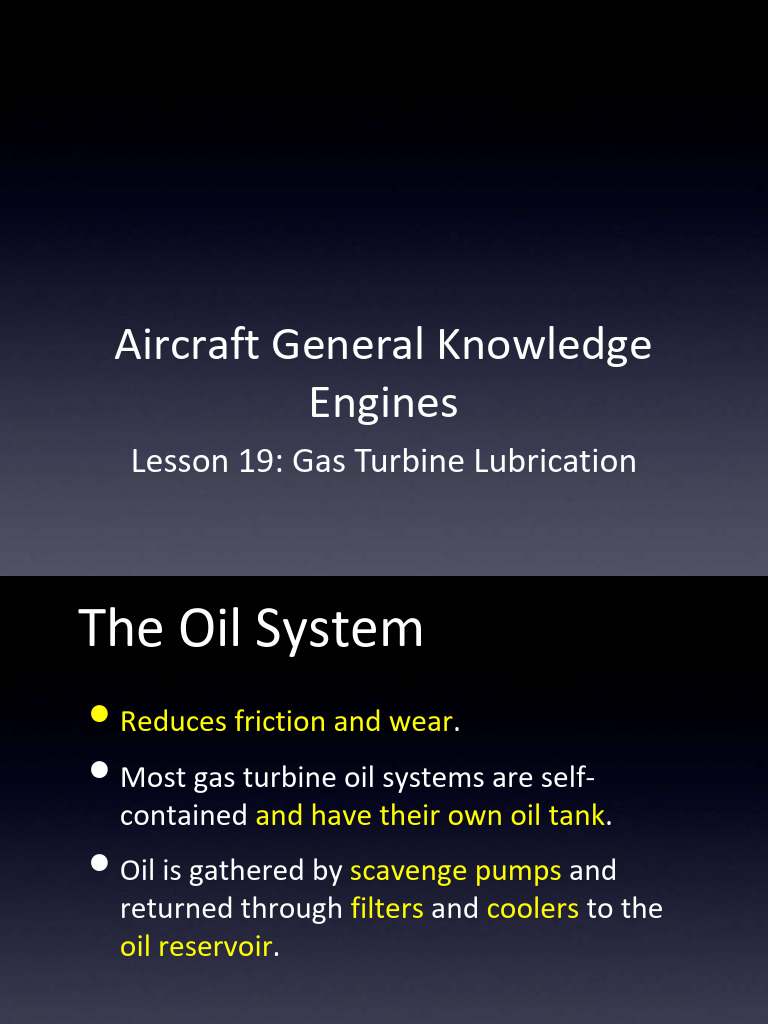 Gas Turbine Lubrication Systems Overview | PDF | Bearing (Mechanical ...