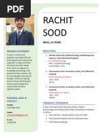 Rachit Sood Resume