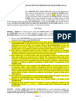 Contrato de Prestación de Servicios Profesionales de Revisoría Fiscal