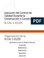 Ejecución Del Control de Calidad