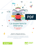 La Experiencia Literaria en La Primera Infancia - , Por Mariana de La Penna, Equipo Técnico de Plan de Lecturas Río Negro. Edición PLRN 2023