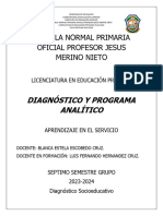 Diagnostico y Programa Analitico 3° A