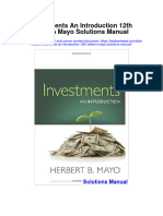 Investments An Introduction 12th Edition Mayo Solutions Manual