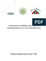 Standardization of Building Codes, Standards and Specifications For Low-Cost (Affordable) Units