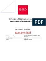 Reporte Final - Creatividad e Innovación