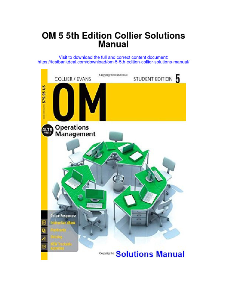 Om 5 5th Edition Collier Solutions Manual | PDF | Sustainability ...