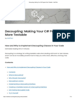 Decoupling - Making Your C# Program More Testable - IntelliTect