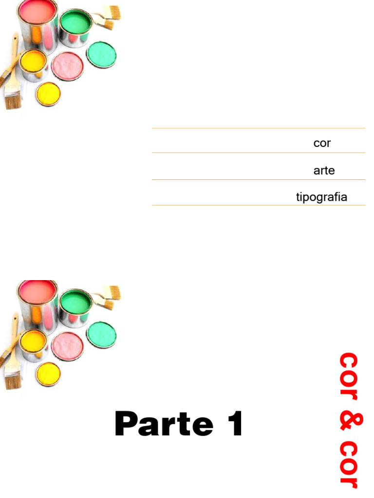 Cores Tipografia e Artes | PDF | Cor | Tipografia