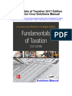 Fundamentals of Taxation 2017 Edition 10th Edition Cruz Solutions Manual