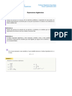 Semana 1 Expresiones Algebraicas