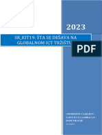 ŠTA SE DEŠAVA NA GLOBALNOM ICT TRŽIŠTU? - Seminarski Rad - Ekonomika U Saobraćaju I Prostoru