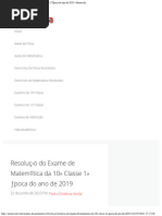 Arquivos Exames de Matemática 10 Classe - Mozescola