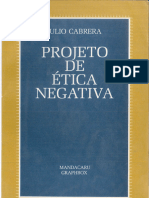 PROJETO DE ÉTICA NEGATIVA Julio Cabrera
