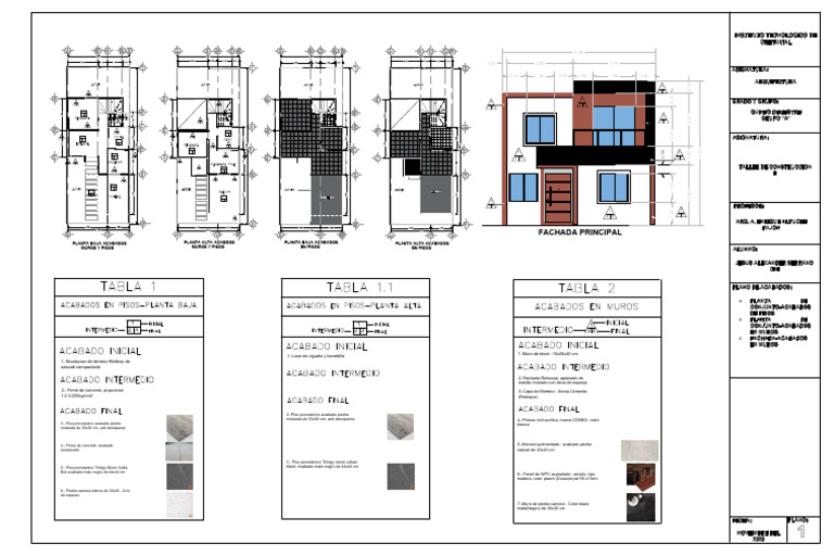 Construccion - Plano de Acabados F.1 | PDF | Construyendo tecnología ...