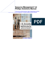 Human Resource Management 1st Edition Phillips Solutions Manual