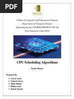 CPU Scheduling Algorithms (Project Report)