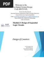 Design of Counters: Welcome To The Course-Digital System Design Code-BECE102L