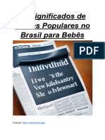 20 Significados de Nomes Populares No Brasil para Bebês