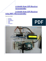 55360073 GPS Receiver Using 8051 Micro Controller