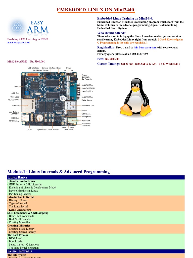 Embedded Linux Training India | PDF | Kernel (Operating System ...