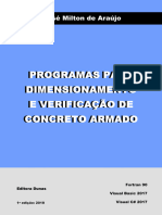 Programas para Dimensionamento de Concreto Armado - Jose Milton de Araujo
