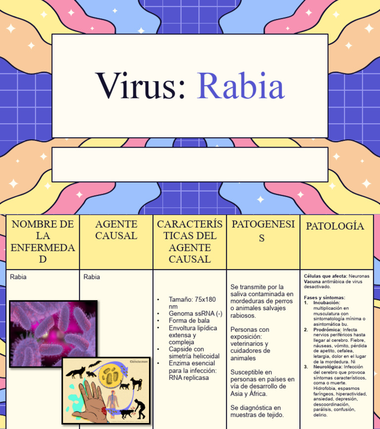 Virus de La Rabia | PDF | Rabia | Virología