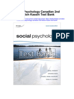 Social Psychology Canadian 2nd Edition Kassin Test Bank