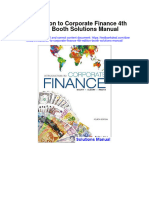 Introduction To Corporate Finance 4th Edition Booth Solutions Manual